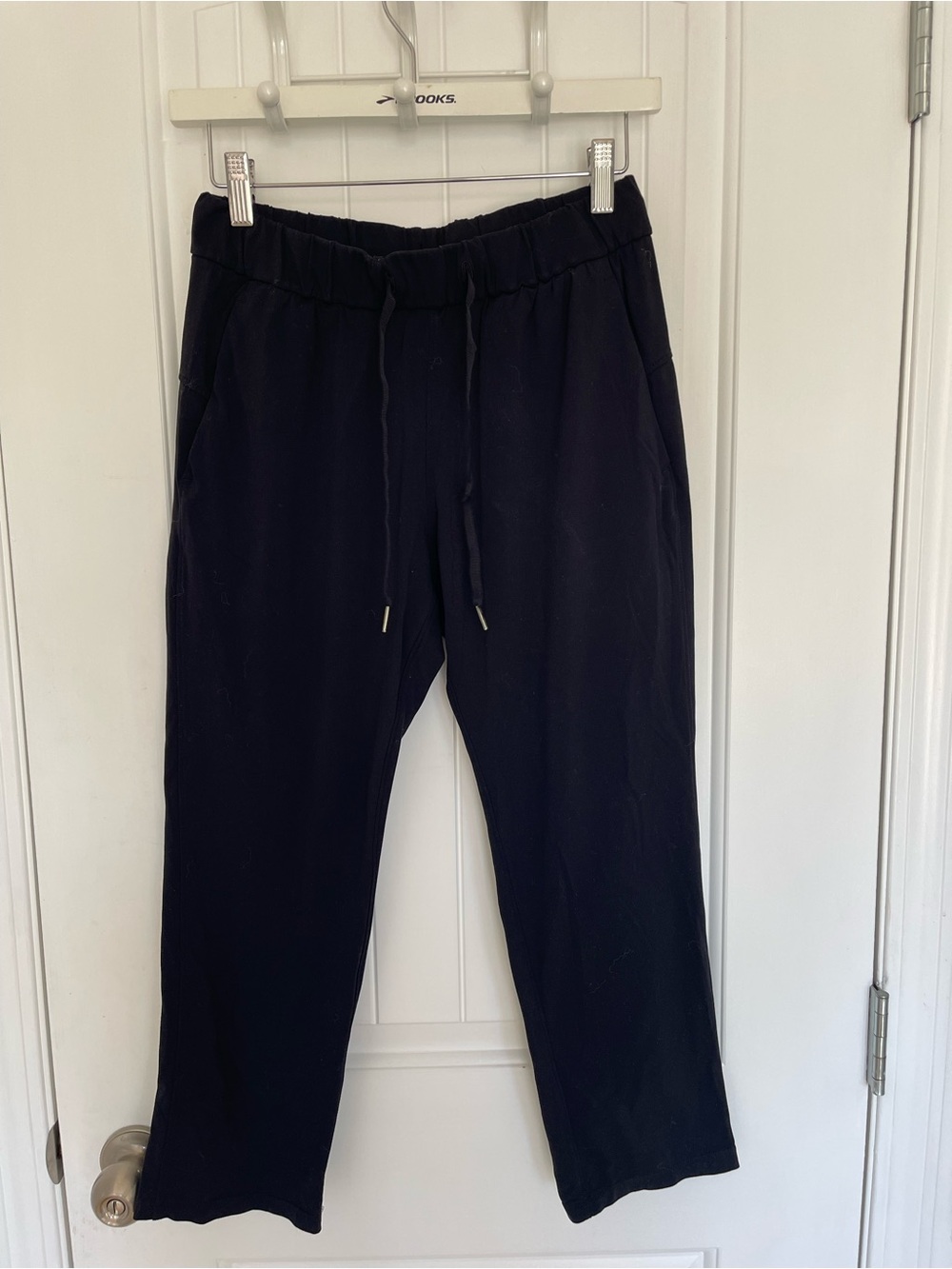 lululemon athletica Black Relaxed Track Joggers with Drawstring Waist